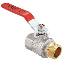 Краны латунные шаровые DN 15-50 PN 40 никелированные рычаг муфта-штуцер MVI BV.512 купить в Москве | "Проконсим"