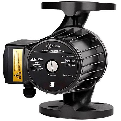 Насос циркуляционный PN 10,L 300 1300Вт 3х380В с мокрым ротором AIKON CMS(L)65-12F3M 3х-скоростной фланцевый 110гр. купить в Москве | "Проконсим"