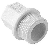 Заглушка резьбовая ПП  1/2'' PN 25 с наружной резьбой белая Pro Aqua PA15508P купить в Москве | "Проконсим"
