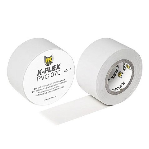 Лента теплоизоляционная K-FLEX PVC AT 070, DN 25, L = 25м, Tmax = 125гр. белый купить в Москве | "Проконсим"