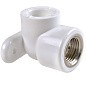 Угольник установочный ПП 25-1/2'' PN 25 белый РВК купить в Москве | "Проконсим"
