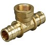 Тройник латунный для PEX-PEX труб 16-1/2''-16 PN 10 OP под надвижную гильзу с внутренней резьбой ONE PLUS купить в Москве | "Проконсим"