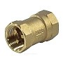 Клапан латунный обратный пружинный DN 25 PN 10, муфтовый, пластиковый шток