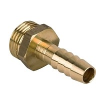 Штуцер латунный DN 15 PN 40 НР1/2'' с ершом под шланг d14мм прямой купить в Москве | "Проконсим"