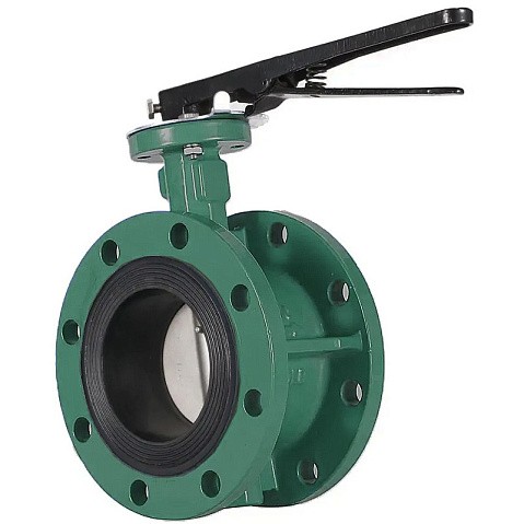 Затворы чугунные дисковые DN 50-150 PN 16 фланцевые с диском из нержавеющей стали рычаг GALA Тип.2123-G купить в Москве | "Проконсим"