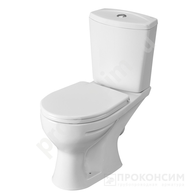 Цена по запросу.  Под заказ. Унитаз-компакт Santeri Ультра косой выпуск (461100100) со склада Проконсим в Москве