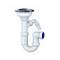Сифон для мойки Unicorn Y432V, 3 1/2'' х40 без отвода, чаша из нержавеющей стали с отводом для стиральной машины купить в Москве | "Проконсим"