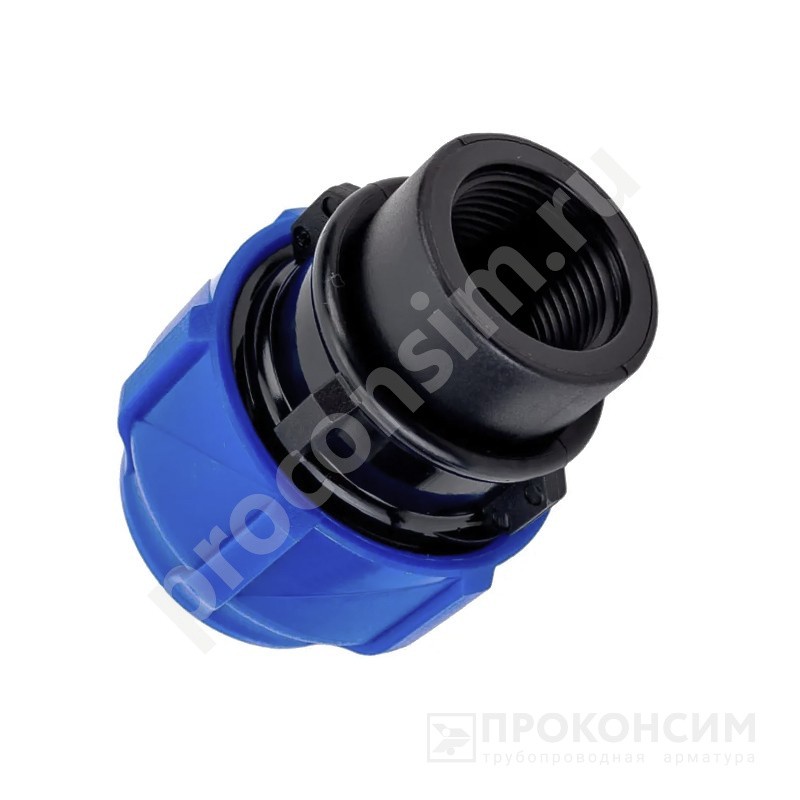 Цена [%TOWN_PRICE%].  Ожидается пополнение. Муфта компрессионная соединительная Valfex DN-40 PN-16, G-3/4'', ВР (930021264) со склада Проконсим в Москве