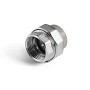Муфта комбинированная ПП 25-1/2'' PN 25 разъёмная с внутренней резьбой серая
